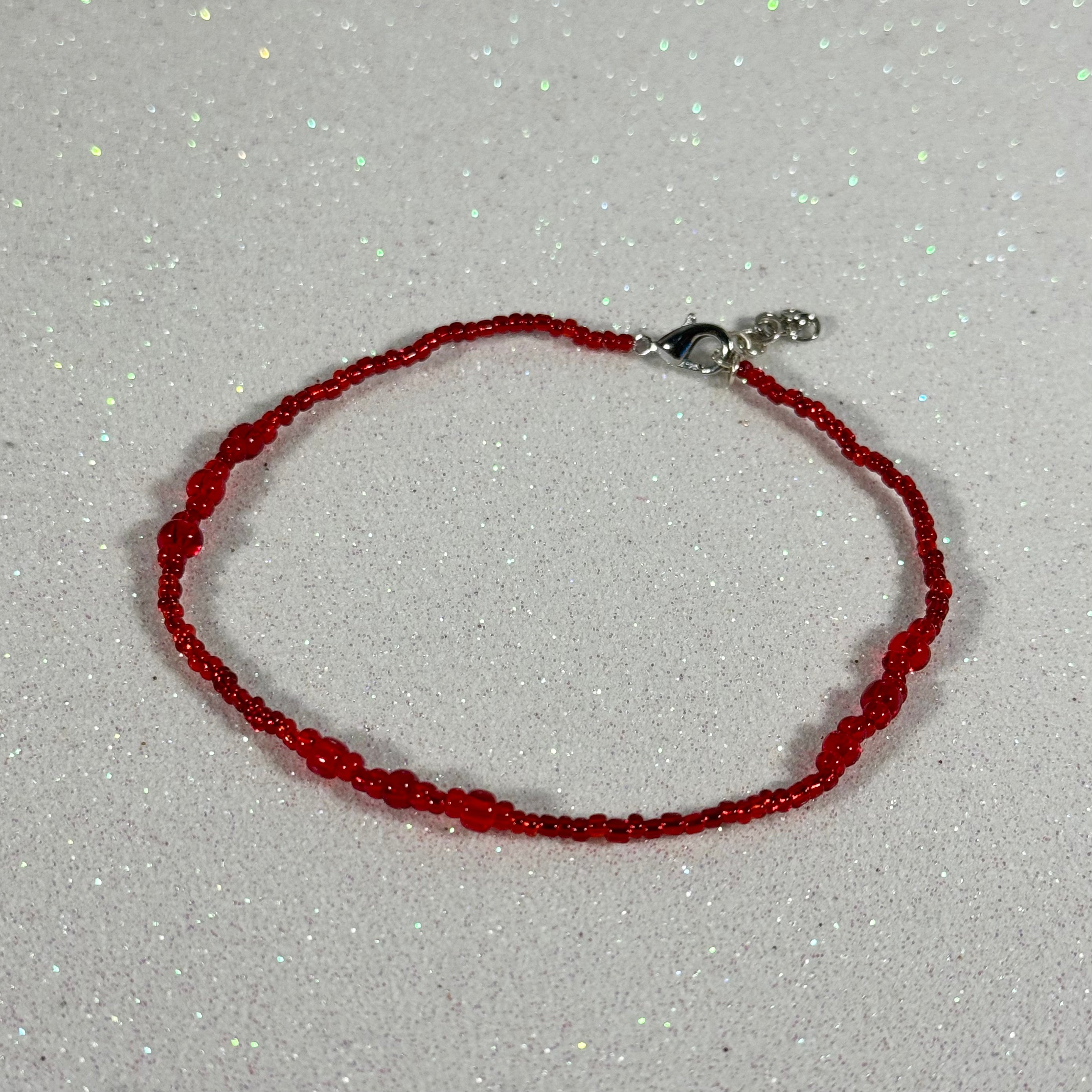 Ruby Red Anklet