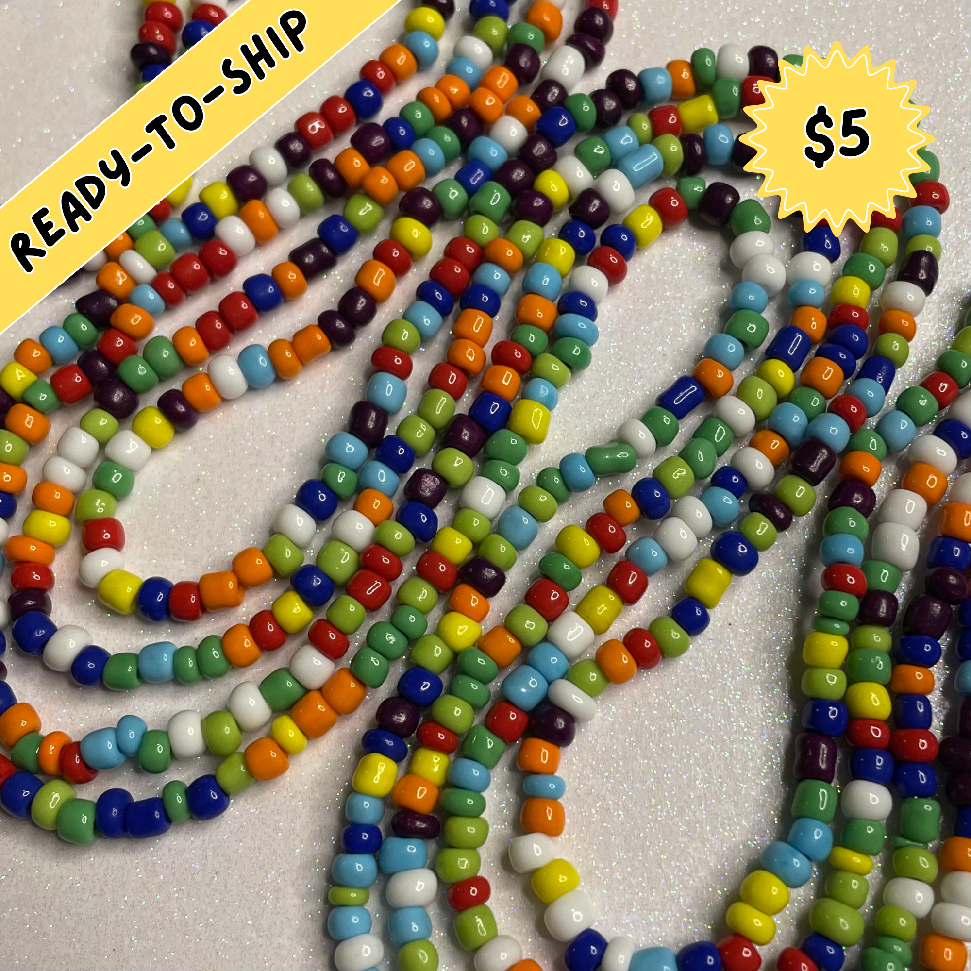 Fruity Pebble 🍓🫐 Waist Beads